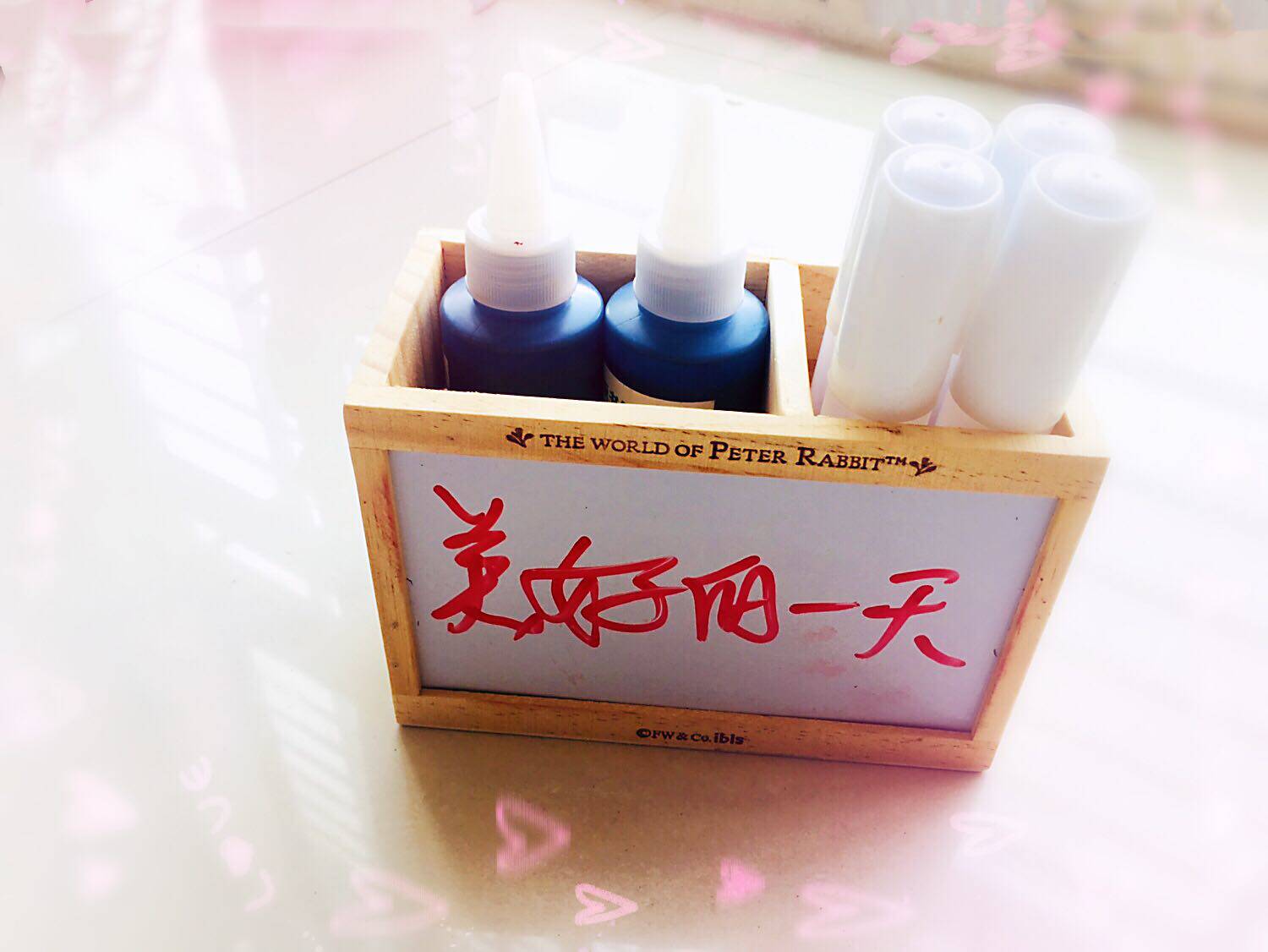 Teaching dry erase ink hydrolysis water-based ink large thick head whiteboard pen solid wood office pen holder