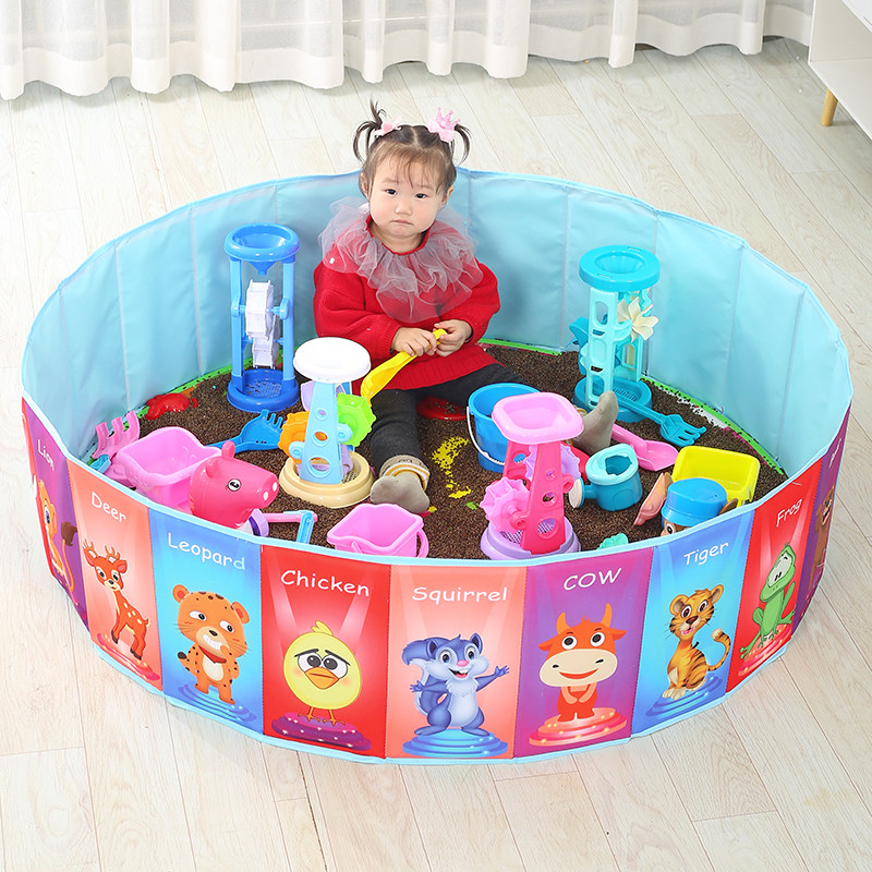 Children's Mingzu Toy Sand Baby Digging Sand Household Indoor Fence Beach Pool Cartoon Pool