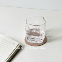 Ins glass shaped cup twisted cup beverage cup Korean blogger with transparent cup coffee cup tea cup