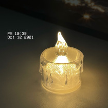 ins Romantic Candle Small Night Light Courted Wedding Decoration Dorm Bedroom Ritual Sensation Little Light Birthday Gift Ambience Light
