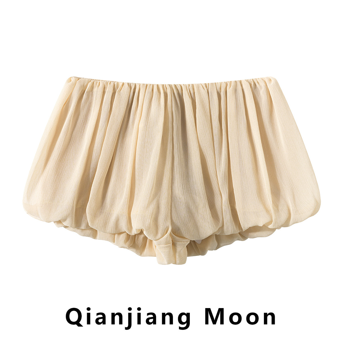 Ballet-style elastic waist mesh tulip shorts for women, new summer style, petite, anti-exposure, slimming, suitable for wearing as outerwear.