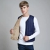 Xuống áo vest nam mùa thu đông cộng với nhung dày cashmere cashmere đồ lót ấm áp chạm đáy áo vest cotton cỡ lớn bộ vest nam trung niên Áo vest cotton