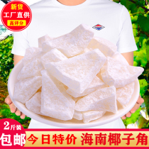Special price coconut horn 500g farm specialty coconut meat dried slices New preserved fruit coconut block fruit snack