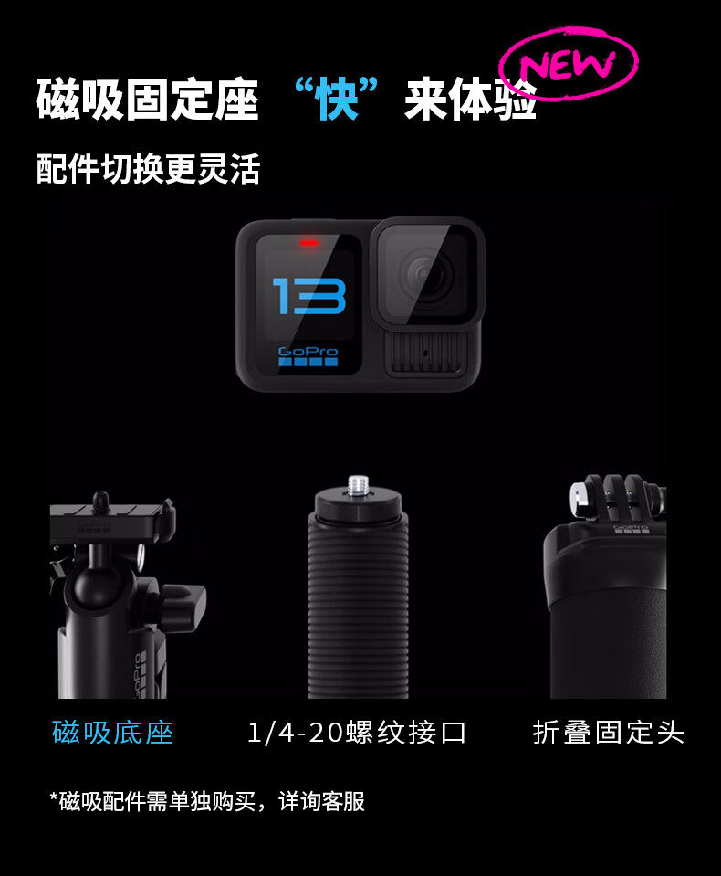 Экшн-камера GoPro HERO13 Black стандартная комплектация