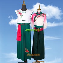 Shandong Jiaozhou Yangko dance costumes professionally customize classical mens and womens group dance Yangko dance stage performance costumes