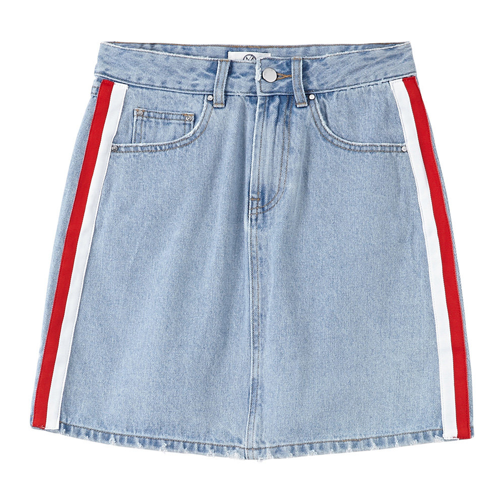 Metersbonwe skirt women's summer new fashion simple denim short skirt skirt 758340