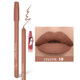 European and American lipcombo mixed color lip makeup matte brown lip liner to outline plump lips black coffee lipstick pencil