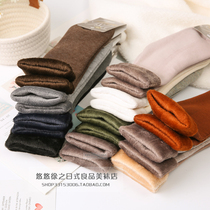 Save popsicle feet autumn and winter thickened velvet combed cotton warm socks soft short velvet home floor socks moon socks