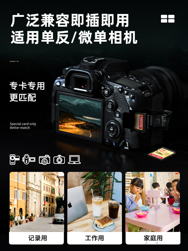 Camera Memory Sd Card 32g Suitable for Canon, Nikon, Fuji, Sony Ccd High-Speed Internal Memory Card Slr Storage Card