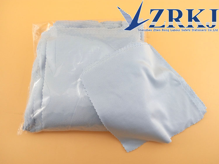 6寸蓝色眼镜布超细纤维相机镜片眼镜擦拭布手机萤幕清洁无尘布