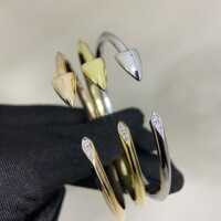 2 new glossy arrow female niche high-end light luxury open adjustable bracelets personalized versatile couple bracelets