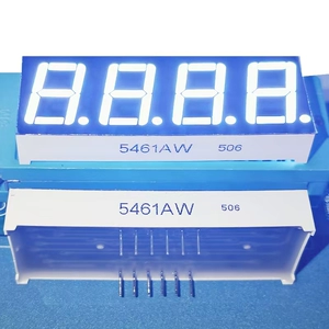 Прямая поставка с фабрики, светодиодная лампа Nixie, 0,56 дюйма, 4-значная, 5461AW, общий катод, 5461BW, общий анод, яркий белый