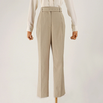 CMCestmoi time deep waiting for you Japan imported linen York split high waist buckle close pants now
