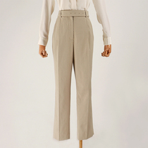 CMCestmoi time deep waiting for you Japan imported linen York split high waist buckle close pants now