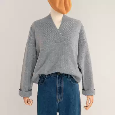 CM Clsquo est moi walks with you soft and delicate lazy big-name V-neck cashmere pullover sweater now