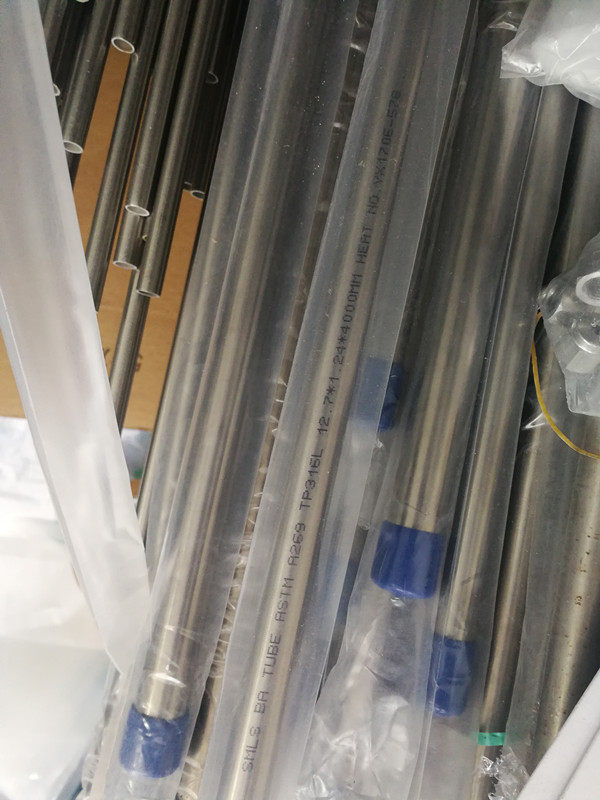 316L stainless steel BA grade sanitary pipe inch outer polished precision pipe 12 7*1 24 inch 1 2 sold by the meter