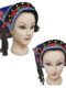 Embroidered Yi Costume Headdress Xiangxi Miao Head Pa Tujia Performance Costume Accessories Bu Yi Headscarf Yi Women