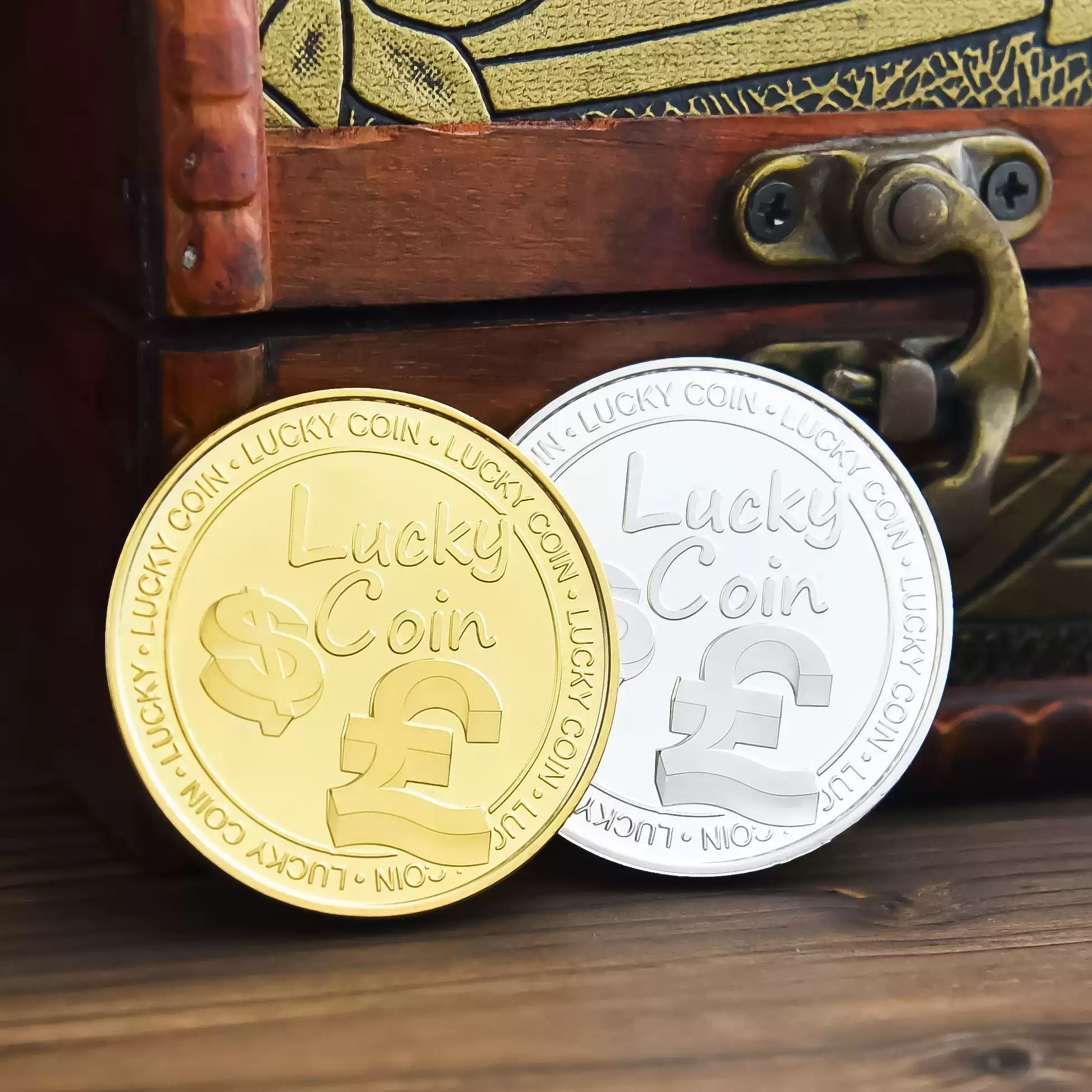 幸运硬币创意金银币好运礼物品送人爱情伴手礼生日