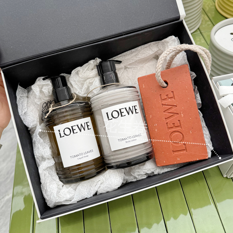 Genuine Loewe Tomato Leaf Oregano Fragrance Body Lotion Hand Wash Shower Gel Set Gift Box