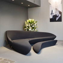 FRP Moon Sofa Villa Hotel Italy Zaha Arc Corner Living Room Reception Creative Special-shaped Seat