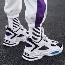 Autumn sports leisure mens shoes and Korean Edition of Baiyu Current Middle School students increased in running tide shoes