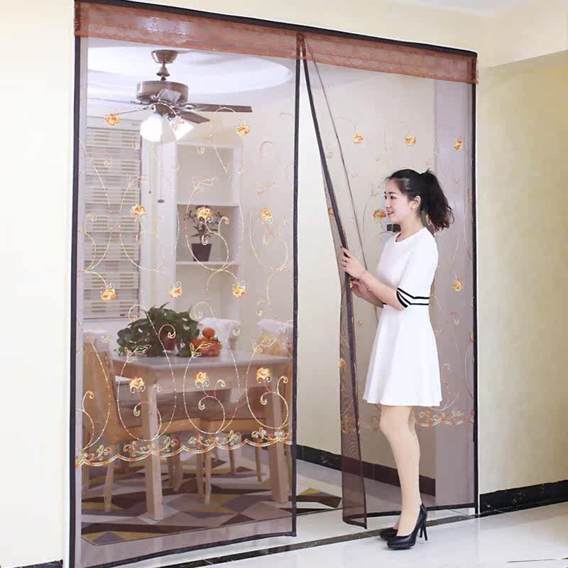 Open door-type open yarn door suction yarn screen window curtain curtain curtain curtain