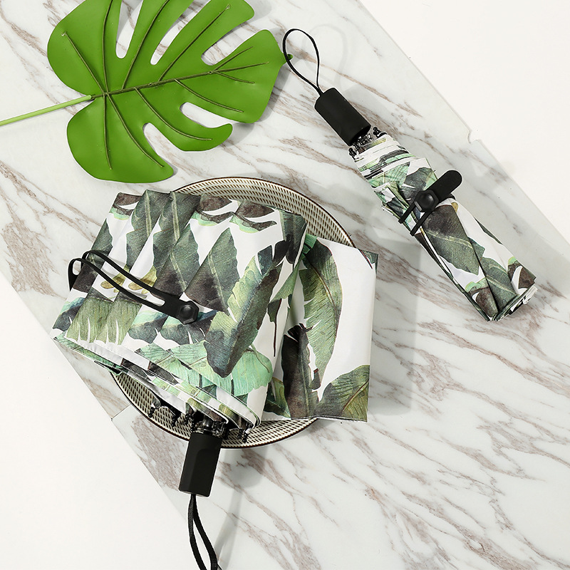 Mori ins sun umbrella simple folding umbrella female sunny and rainy Korean small fresh student Harajuku parasol