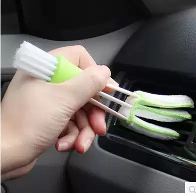 Car air conditioning outlet brush gap brush long hair keyboard cleaning supplies soft hair brush wash car small brush dust removal