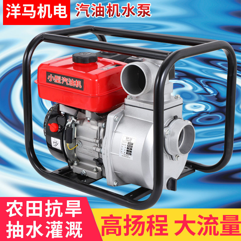 Petrol Pumps Water Pumps Agricultural Irrigation High Pressure 2 Inch 3 Inch 4 inch High Lift Small Self-Suction High Power Pumping