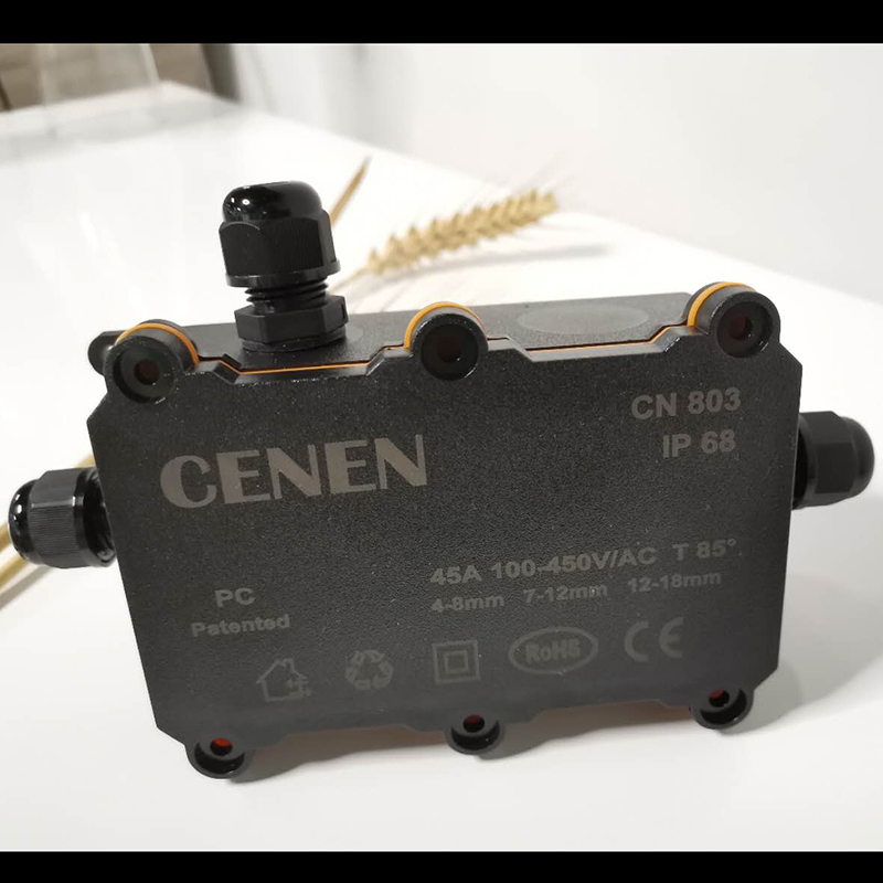 Hot selling IP68PC flame retardant plastic waterproof junction box one in and two out can be filled with glue and can be buried in the ground for outdoor lights
