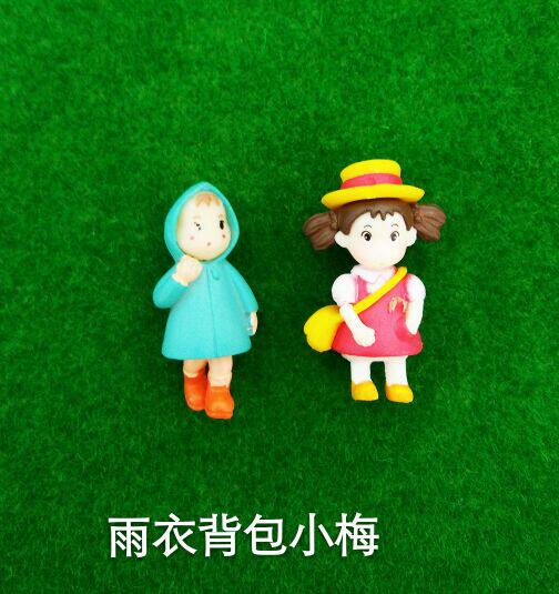 Moss micro-landscape accessories Succulents ornaments Decorative landscaping materials Small yellow chicken and duck resin model animals