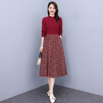 Four Seasons Green Women Dress New Hangzhou 2022 Spring Fall High-end Cotton Linen Dress With Slim And Slim Flowers Long Dresses
