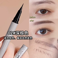 Карандаш для бровей темно-коричневого цвета, подходит для коричневого/темного цвета волос №02.