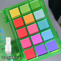 Зеленые палетка теней, широкая цветовая палитра