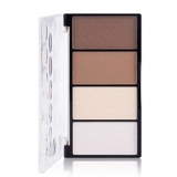 Хайлайтер для контуринга, пудра для лица, осветляющие бежевые тени, база под макияж, четыре цвета