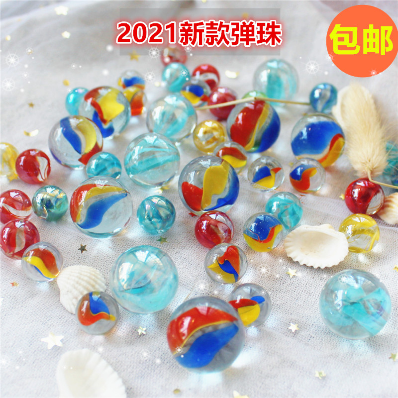 16MM25MM 新色ガラスボールビー玉透明フラワーハートガラスビーズノスタルジックな装飾水槽ボール