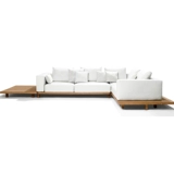 Дорожный элитный водонепроницаемый диван из натурального дерева, вилла, дизайнерская мебель для отдыха