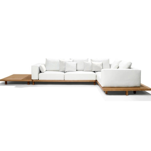 Дорожный элитный водонепроницаемый диван из натурального дерева, вилла, дизайнерская мебель для отдыха