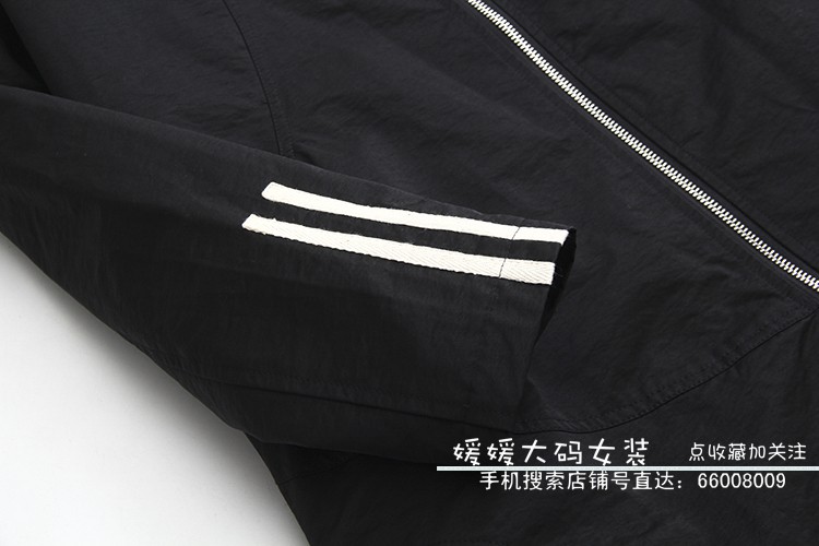 Áo khoác dài tay nữ size lớn 2019 xuân mới XL dài tay giản dị áo trắng trùm đầu áo gió - Trench Coat áo khoác dài nữ