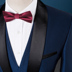 Bộ quần áo cổ áo màu xanh lá cây Anh vest nam đẹp Suit phù hợp