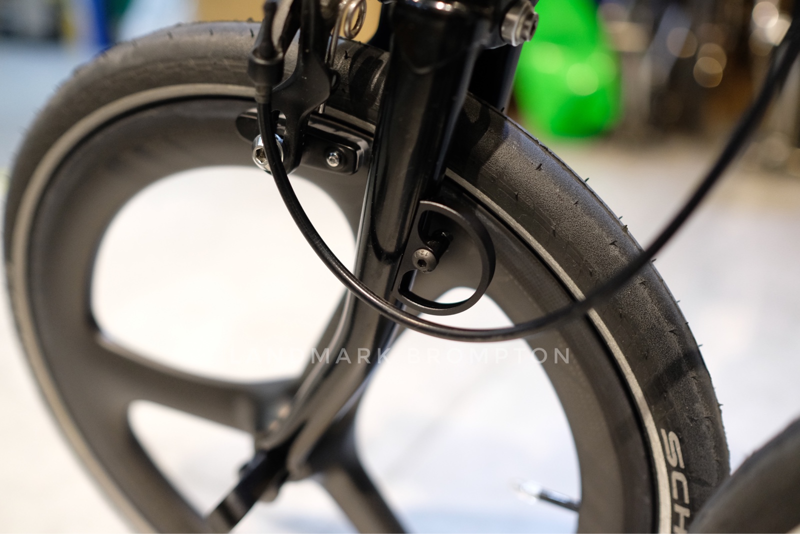 (Union Jack) Brompton small cloth fork aluminum alloy retaining plate to prevent wire pipe scratches