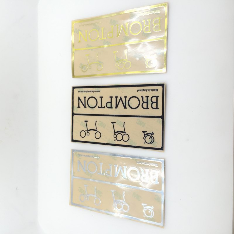 (Union Jack) Brompton small cloth personality metal sticker 2013 large beam square label