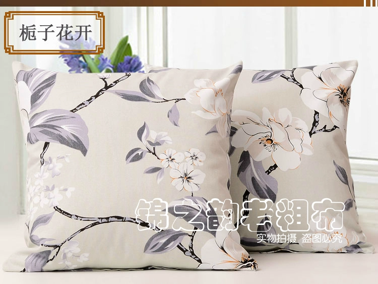 Bông cũ vải thô ôm gối không có lõi bông đệm văn phòng thắt lưng gối gối tựa lưng gối xe