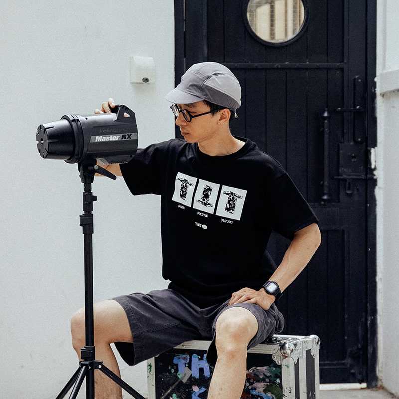 Loose End Casual T-Shirt Pastpresentfuture Black