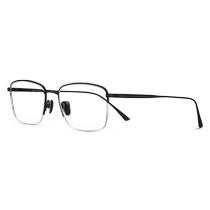(Quality Business Series) LOHO Pure Titanium Ultra-light Eyebrow Frame Myopia Glasses Mens Half-Frame Frame Eyes