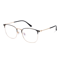 LOHO Metal Glasses Retro Business Eyebrow Frame Men Can Be Matched With Myopia Golden Sven Frame Women LH25012