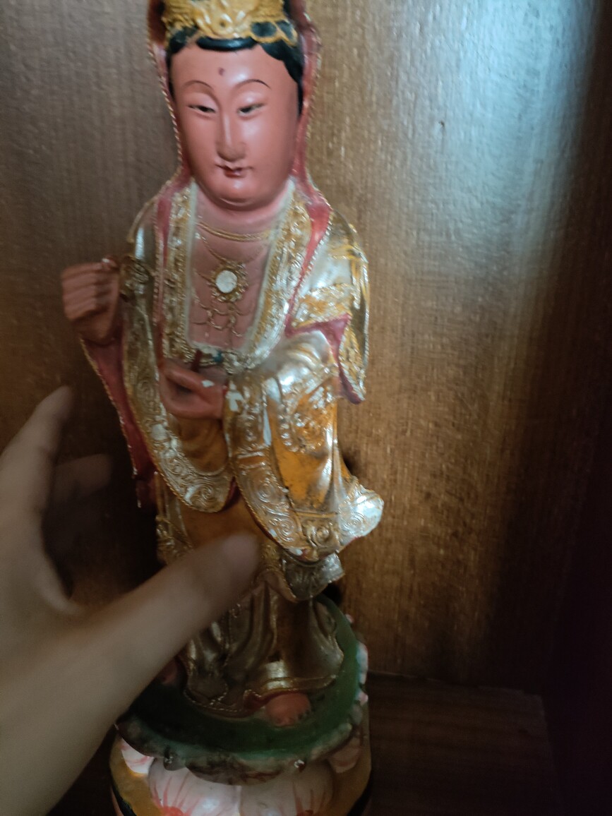 The traditional craftsmanship of the Bodhisattva of the wood-Taobao