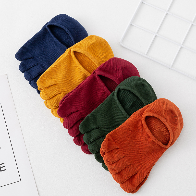 Five-Toe Socks for Men, Cotton, Solid Color, Summer Thin Style, Invisible, Business Style, Soft, Comfortable, Split-Toe, Moisture-Wicking, Breathable, Non-Slip, Versatile Five-Toe Socks for Men, Cotton, Solid Color, Summer Thin Style, Invisible, Business Style, Soft, Comfortable, Split-Toe, Moisture-Wicking, Breathable, Non-Slip, Versatile