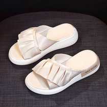 High Quality love at first sight ~ walking fashion @ Net red slippers summer wear thick bottom High fashion 1