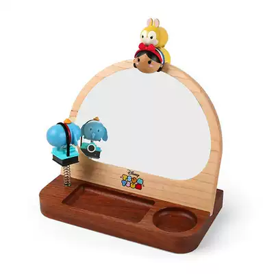 Jeancard Taiwan Genuine Tsu Dummift Desktop Wooden Multifunctional Makeup Mirror Jewelry Day Gift